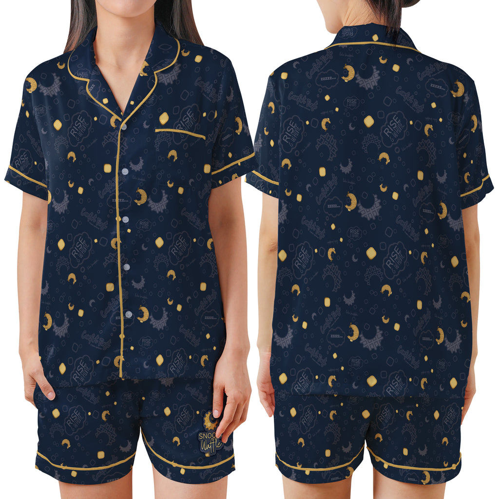 Snoozewaffle Signature Waffle Moon Pajama Set